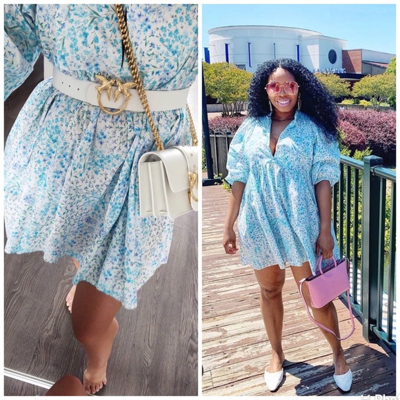 COPY - RINTED POPLIN DRESS - Picture 5 of 14